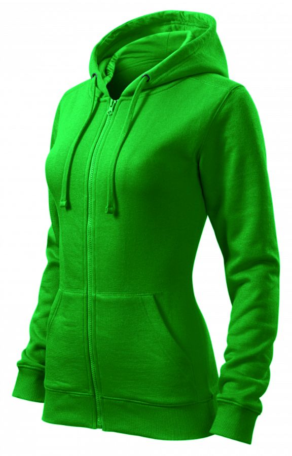 Mikina dámská 411 Trendy Zipper středně zelená